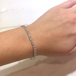 Alexis... 8.85 Carat Lab Diamond Tennis Bracelet in White Gold