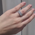 Three Row 2.42 Carat Diamond Dress Ring available at LeGassick Diamonds and Jewellery Gold Coast, Australia.