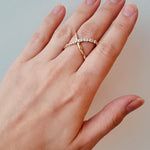 Lorelei Criss Cross Ring From Hearts On Fire available at LeGassick Diamonds and Jewellery Gold Coast, Australia.