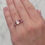 Multi Gemstone Dress Ring In Rose Gold from LeGassick.