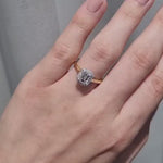 0.80 Carat Emerald Cut Diamond Halo Engagement Ring from LeGassick Jewellery, Gold Coast, Australia.