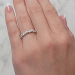 Mixed Fancy Cut Diamond Wedding Ring in Yellow & White Gold from LeGassick