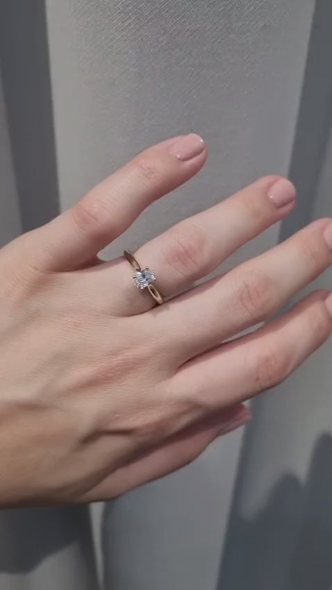 0.50 Carat Oval Diamond Solitaire Engagement Ring in 18k Gold from LeGassick Jewellery Gold Coast, Australia.