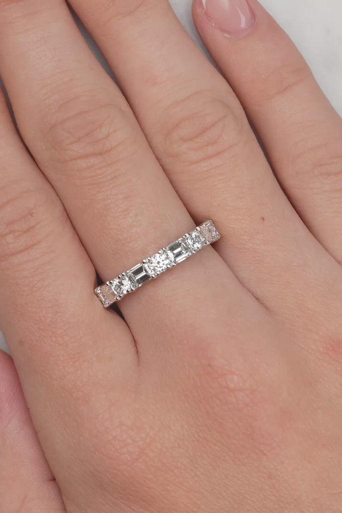 Modern Diamond Set Ring In Yellow and White Gold available from LeGassick Fine Jewellery, Gold Coast, Australia.