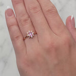 Pink Sapphire & Diamond Ring In Rose Gold from LeGassick.