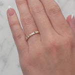 18ct Yellow Gold Diamond Ring with Round Brilliant & Baguette Cuts from LeGassick.