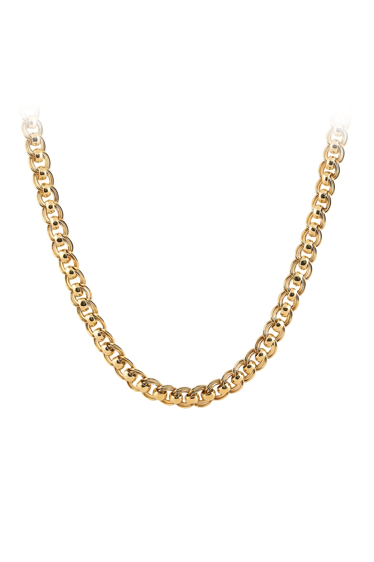 Solid 9 Carat Yellow Gold Roller Necklet from LeGassick Jewellery.