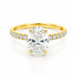 Sandra... Oval Lab Grown Diamond Engagement Ring in 18ct Yellow Gold