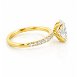 Sandra... Oval Lab Grown Diamond Engagement Ring in 18ct Yellow Gold