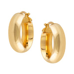 9 Carat Yellow Gold Thick Hoop Earrings from LeGassick Jewellery.