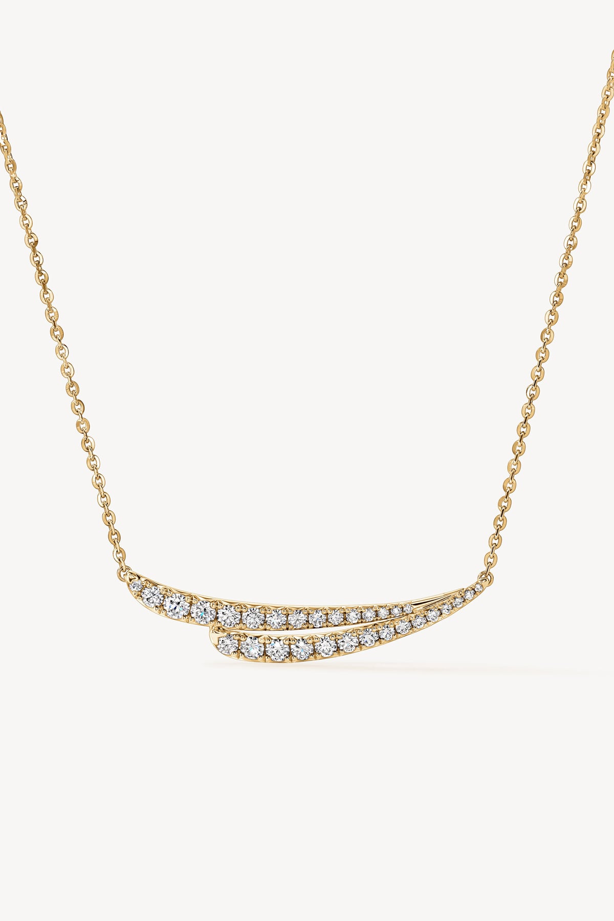 Vela French Cut Pavé Diamond Pendant Necklace from Hearts On Fire at LeGassick.