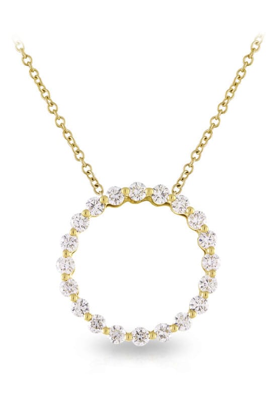 18 Carat Gold Circle Of Life Diamond Pendant available at LeGassick Diamonds and Jewellery Gold Coast, Australia.