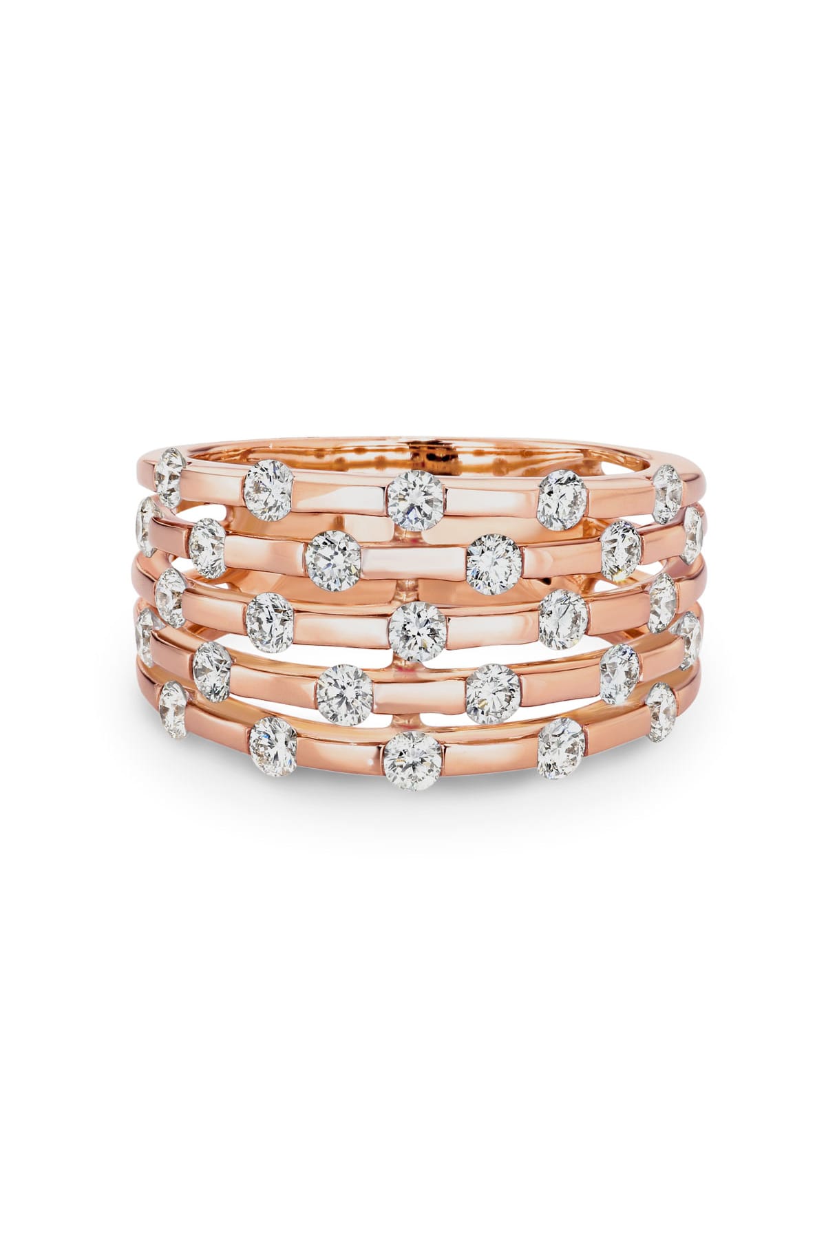 18 Carat Rose Gold Diamond Dress Ring available at LeGassick Diamonds and Jewellery Gold Coast, Australia.