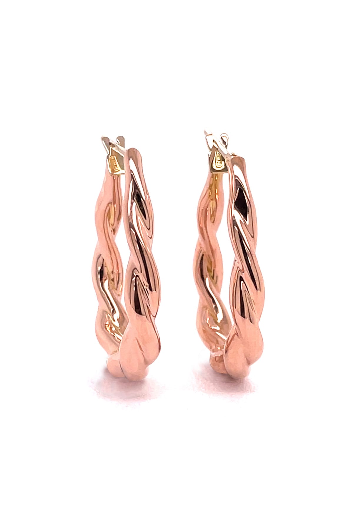 18 Carat Rose Gold Hoop Earrings available at LeGassick Diamonds and Jewellery Gold Coast, Australia.