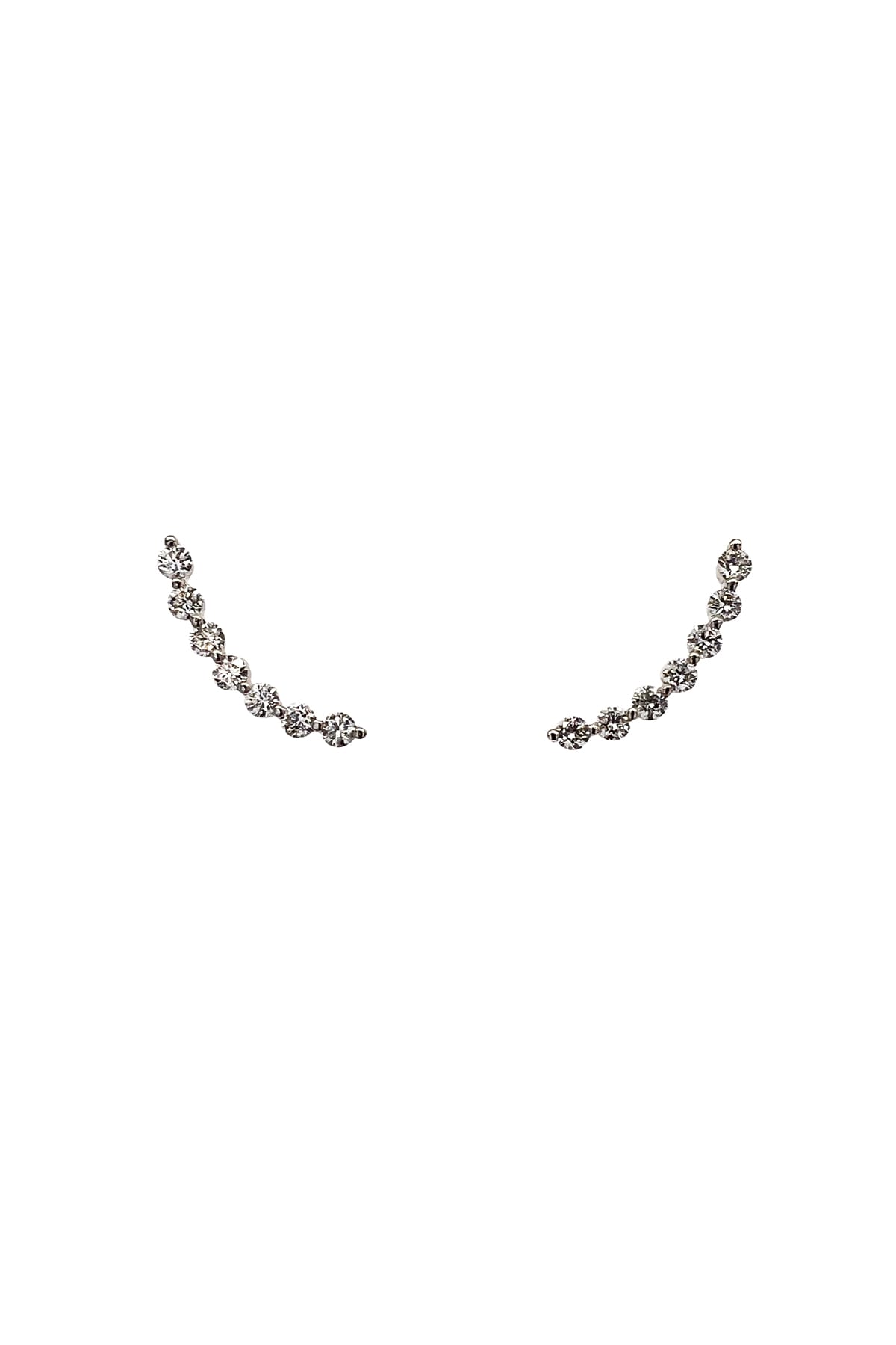 18 Carat White Gold Diamond Bar Stud Earrings available at LeGassick Diamonds and Jewellery Gold Coast, Australia.