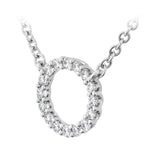 18 Carat White Gold Signature Circle Pendant From Hearts On Fire available at LeGassick Diamonds and Jewellery Gold Coast, Australia.