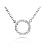 18 Carat White Gold Signature Circle Pendant From Hearts On Fire available at LeGassick Diamonds and Jewellery Gold Coast, Australia.