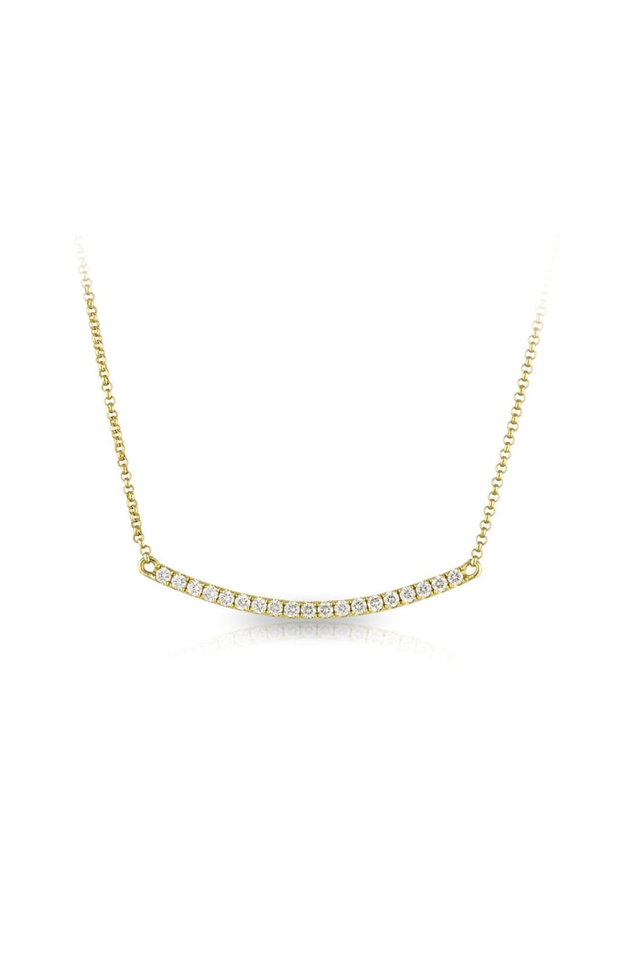 14k gold deals diamond bar necklace