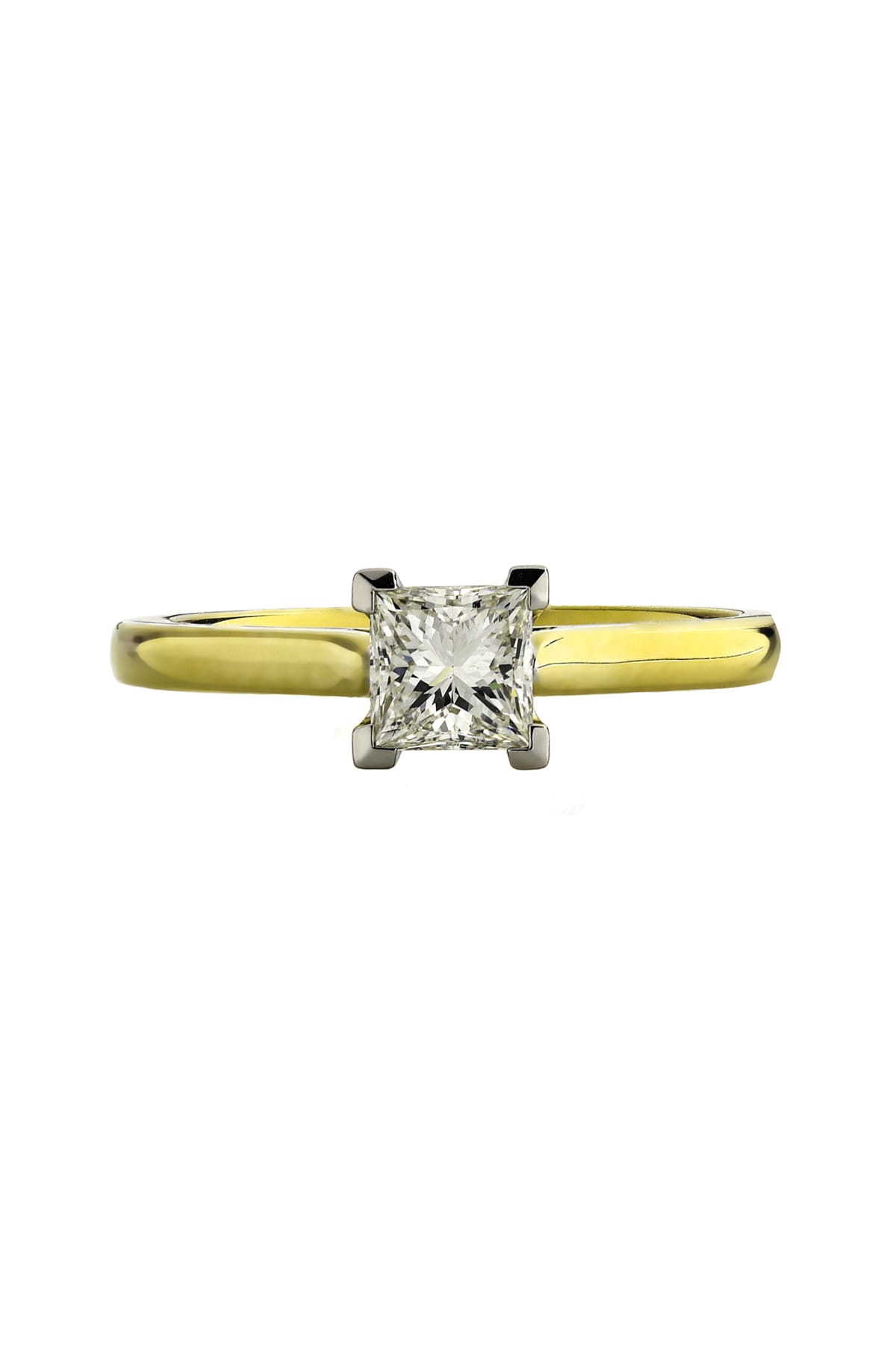 18 Carat Gold With 0.70 Carat Princess Cut Solitaire Engagement Ring available at LeGassick Diamonds and Jewellery Gold Coast, Australia.