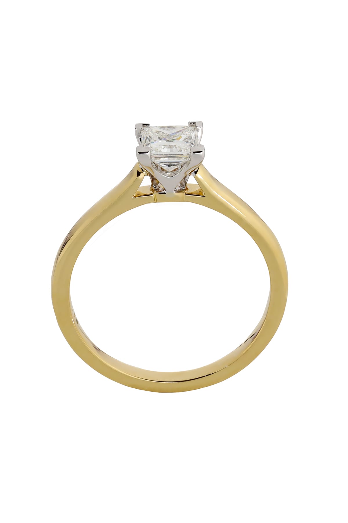 18 Carat Gold With 0.70 Carat Princess Cut Solitaire Engagement Ring available at LeGassick Diamonds and Jewellery Gold Coast, Australia.