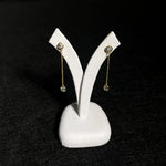 18 Carat Yellow Gold Diamond Long Chain Drop Earrings available at LeGassick Diamonds and Jewellery Gold Coast, Australia.