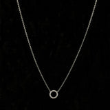 18 Carat White Gold Signature Circle Pendant From Hearts On Fire available at LeGassick Diamonds and Jewellery Gold Coast, Australia.