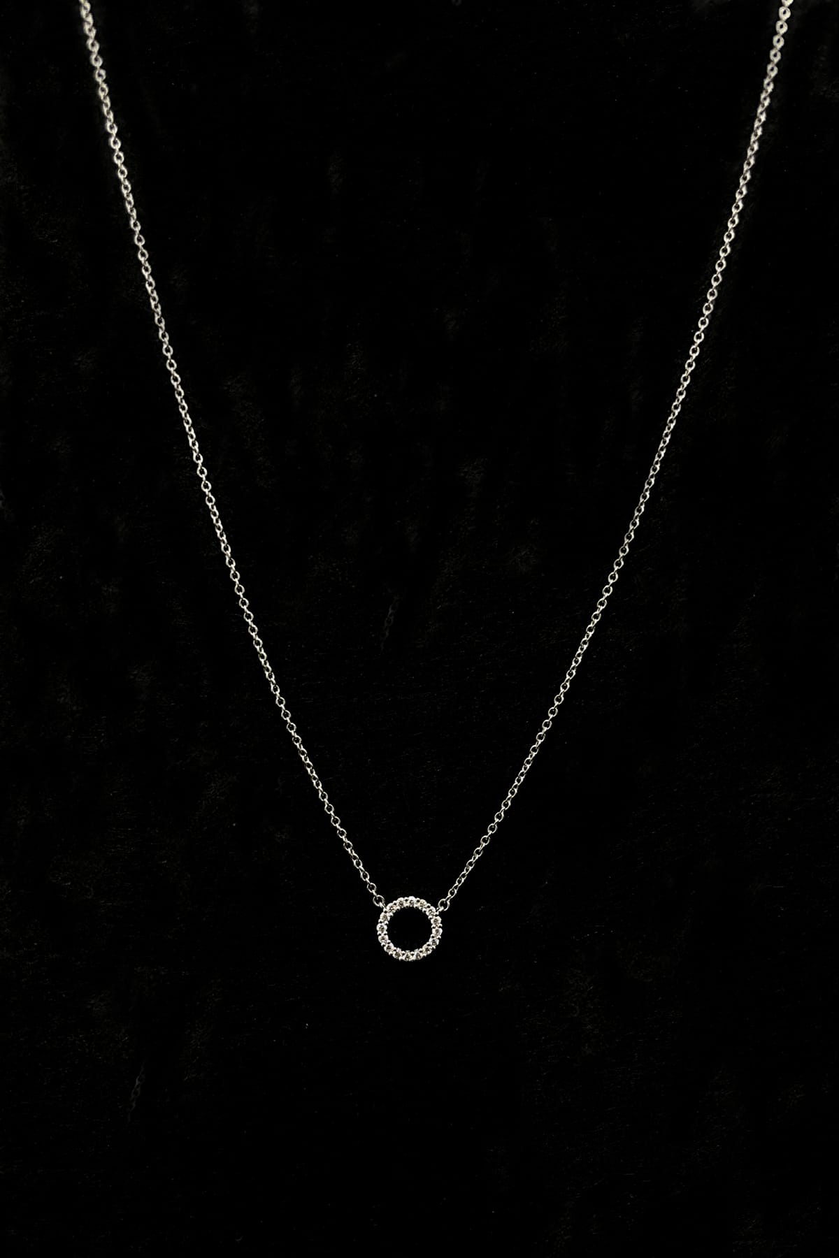 18 Carat White Gold Signature Circle Pendant From Hearts On Fire available at LeGassick Diamonds and Jewellery Gold Coast, Australia.