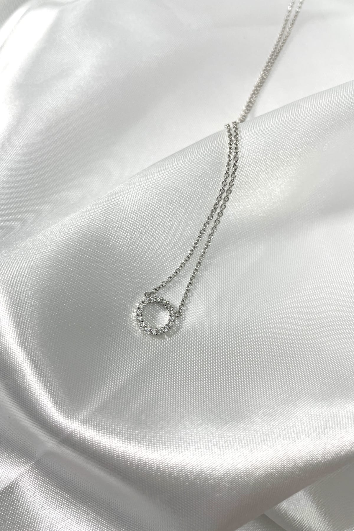 18 Carat White Gold Signature Circle Pendant From Hearts On Fire available at LeGassick Diamonds and Jewellery Gold Coast, Australia.