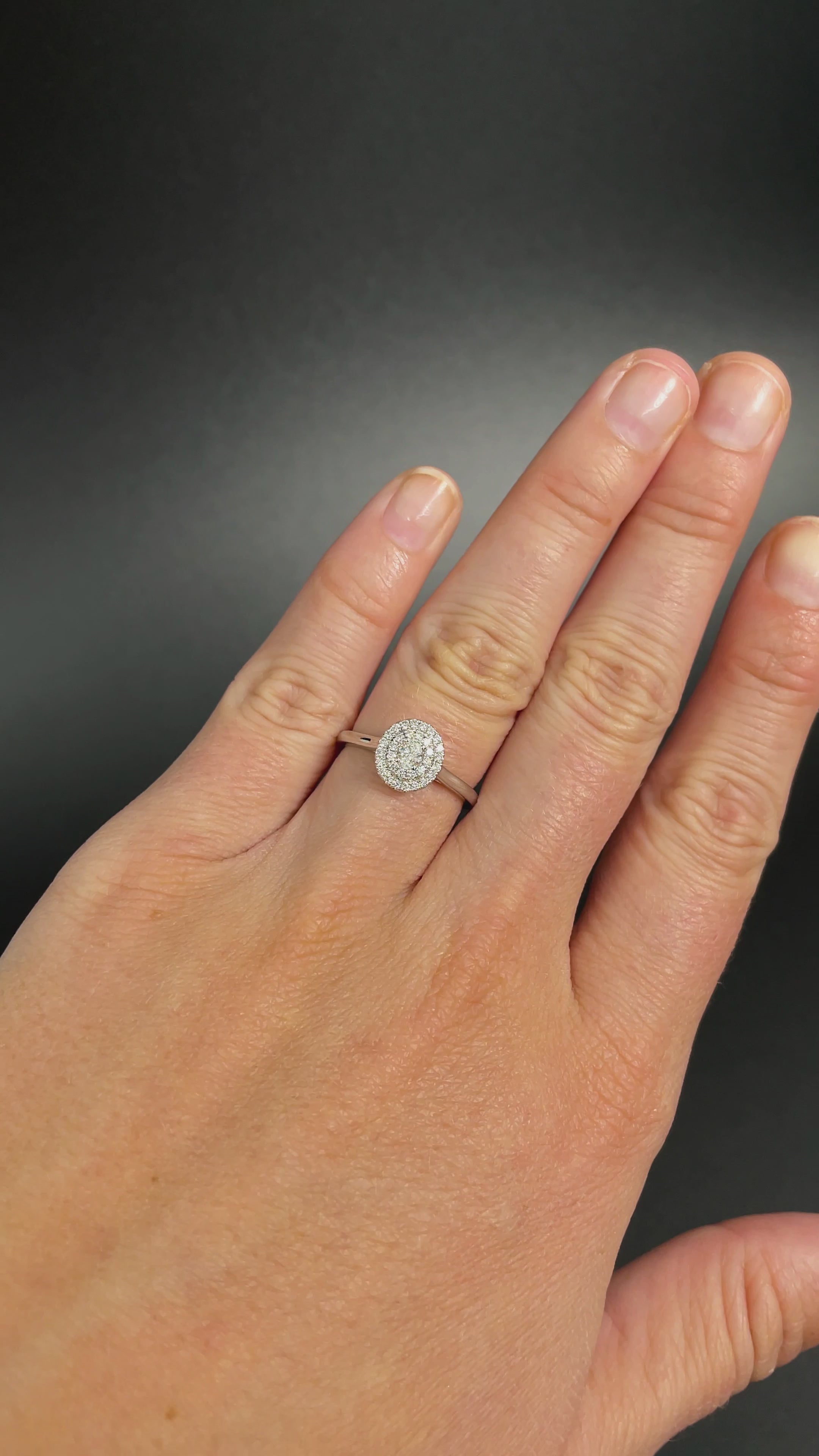 18 Carat Gold Double Oval Diamond Halo Engagement Ring available at LeGassick Diamonds and Jewellery Gold Coast, Australia.