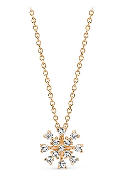 9 Carat Gold Snowflake Diamond Pendant available at LeGassick Diamonds and Jewellery Gold Coast, Australia.