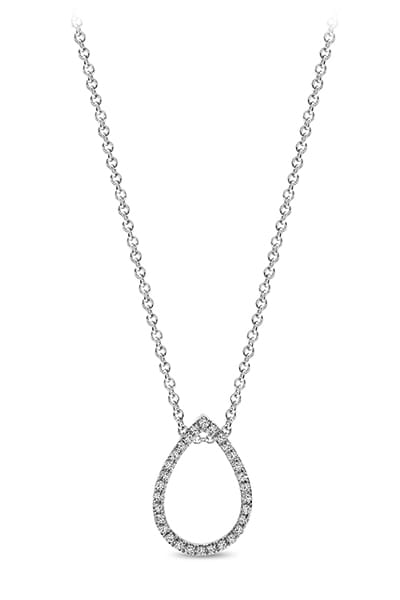 9 Carat Gold Tear Drop Diamond Pendant available at LeGassick Diamonds and Jewellery Gold Coast, Australia.