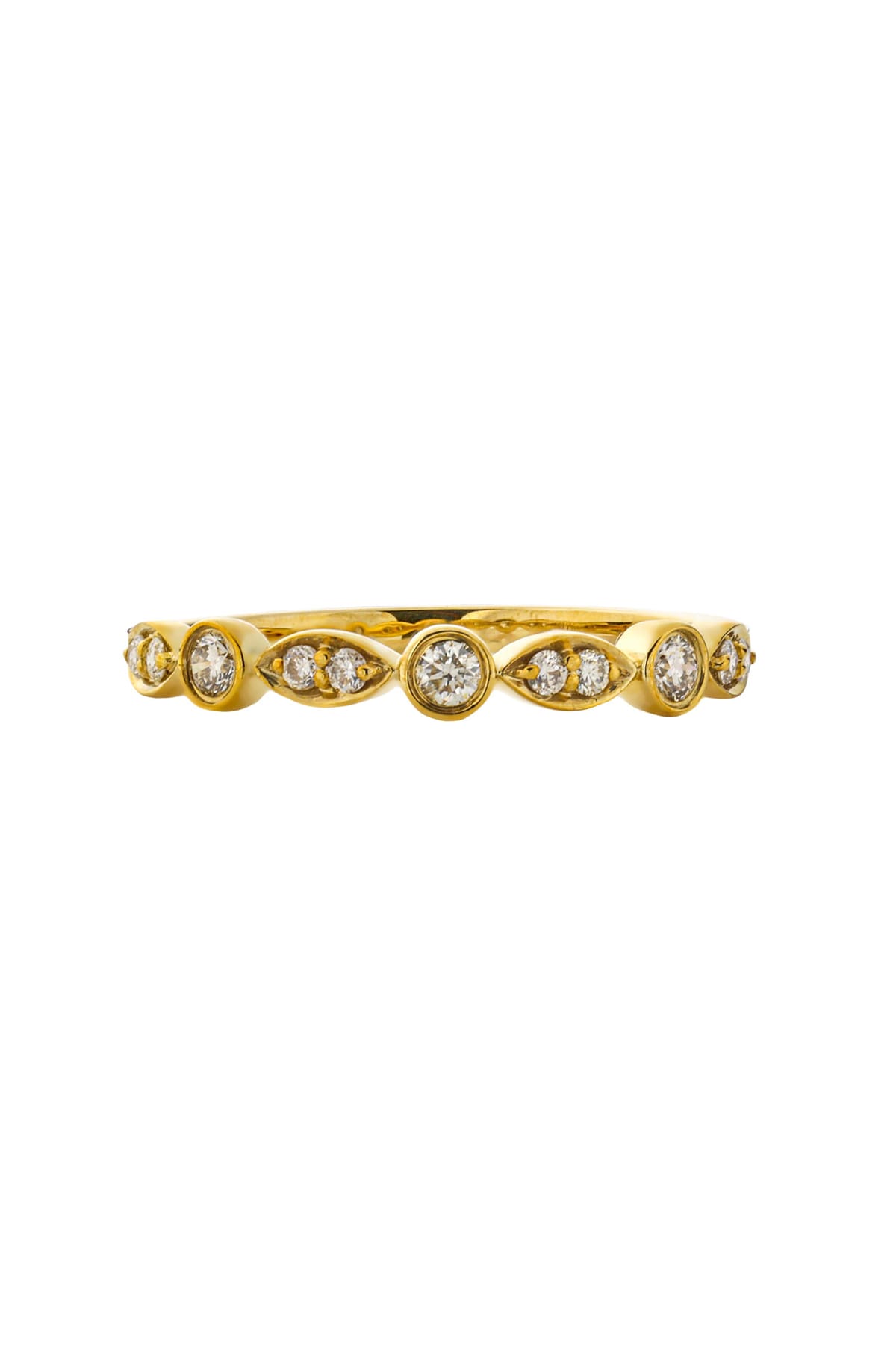 9 Carat Gold Round And Marquise Shaped Diamond Band available at LeGassick Diamonds and Jewellery Gold Coast, Australia.