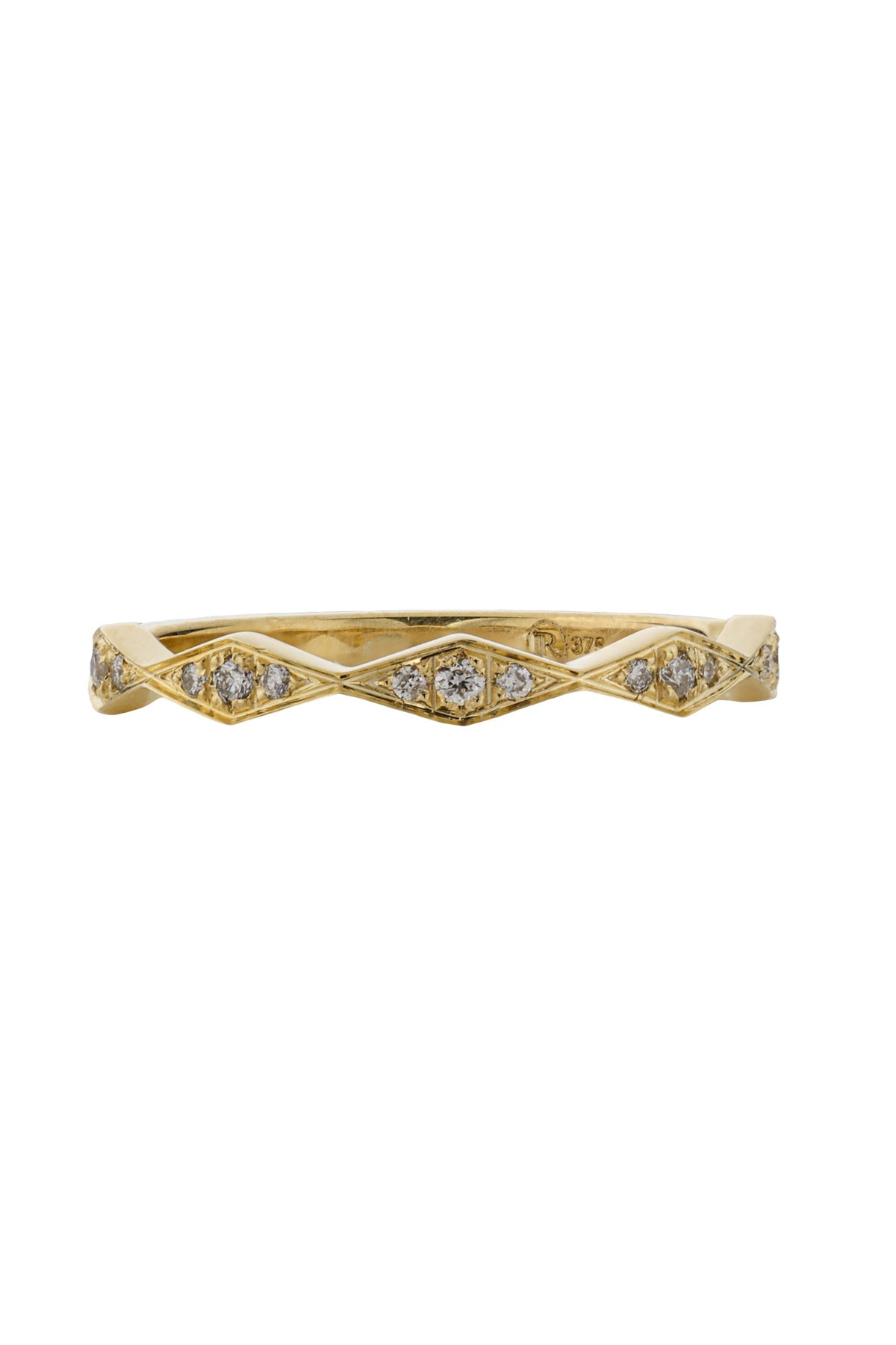 9 Carat Gold Shaped Diamond Band available at LeGassick Diamonds and Jewellery Gold Coast, Australia.