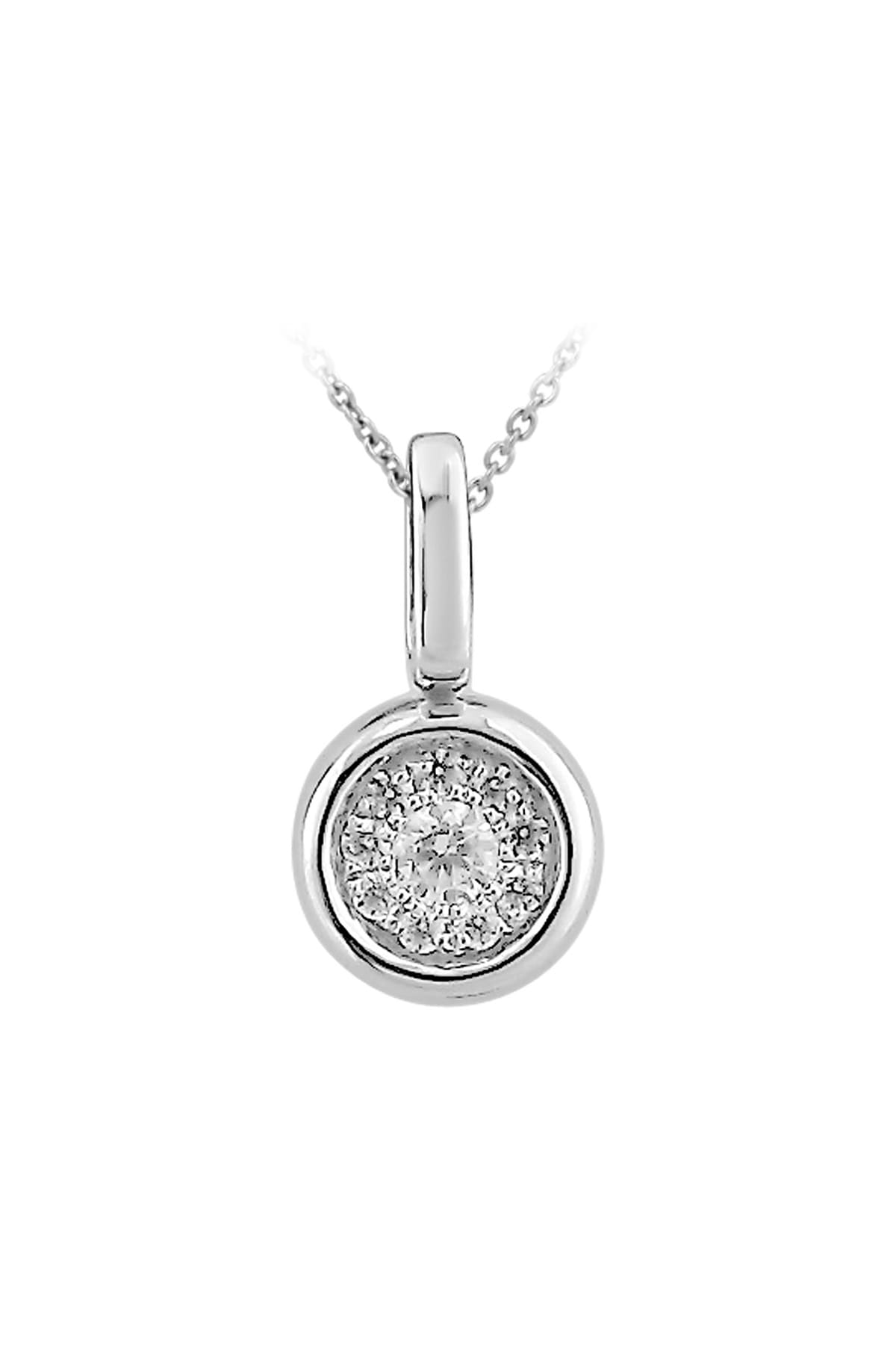 9 Carat Gold Pave Circle Diamond Pendant available at LeGassick Diamonds and Jewellery Gold Coast, Australia.