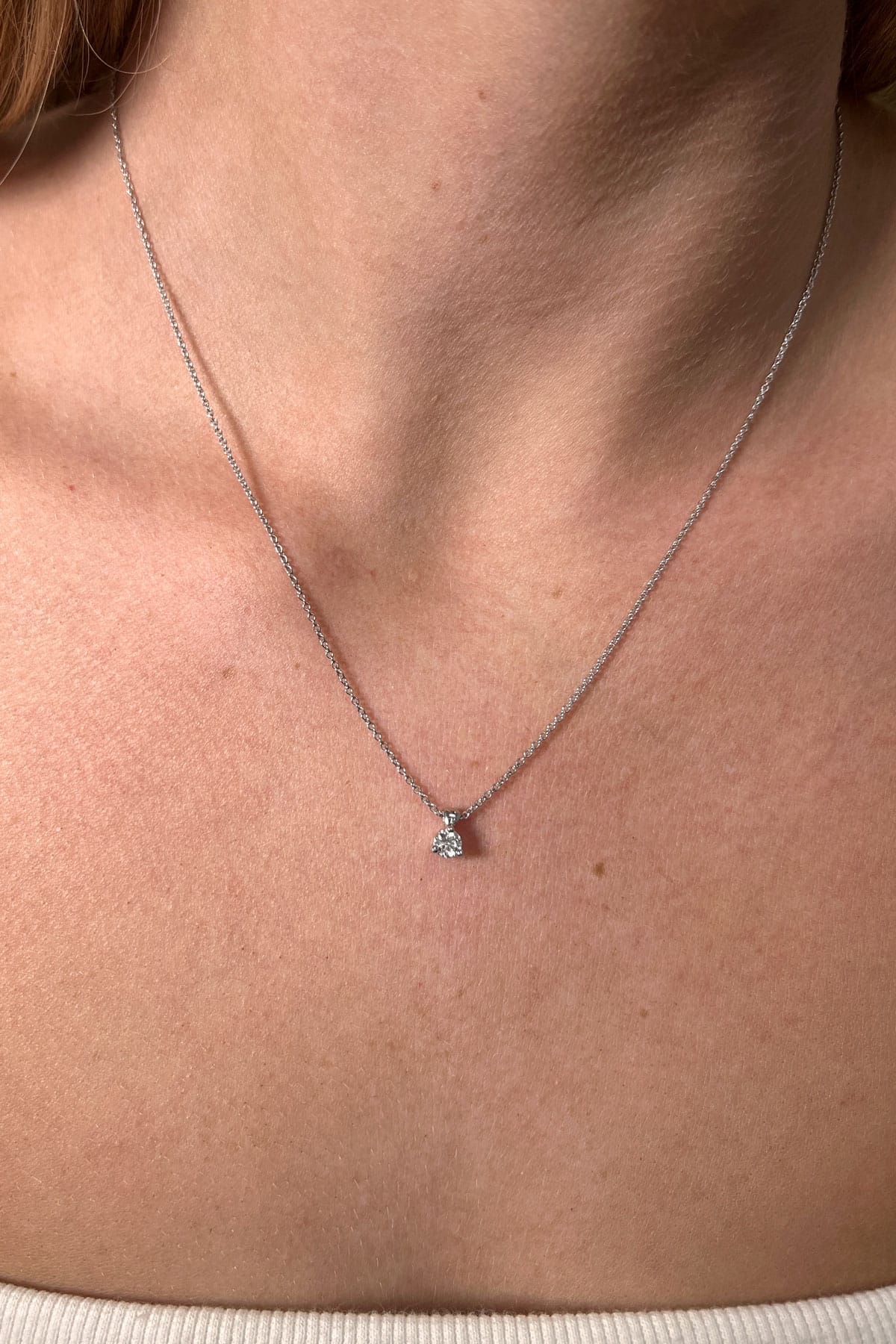 Classic 3 Prong Solitaire Pendant From Hearts On Fire available at LeGassick Diamonds and Jewellery Gold Coast, Australia.