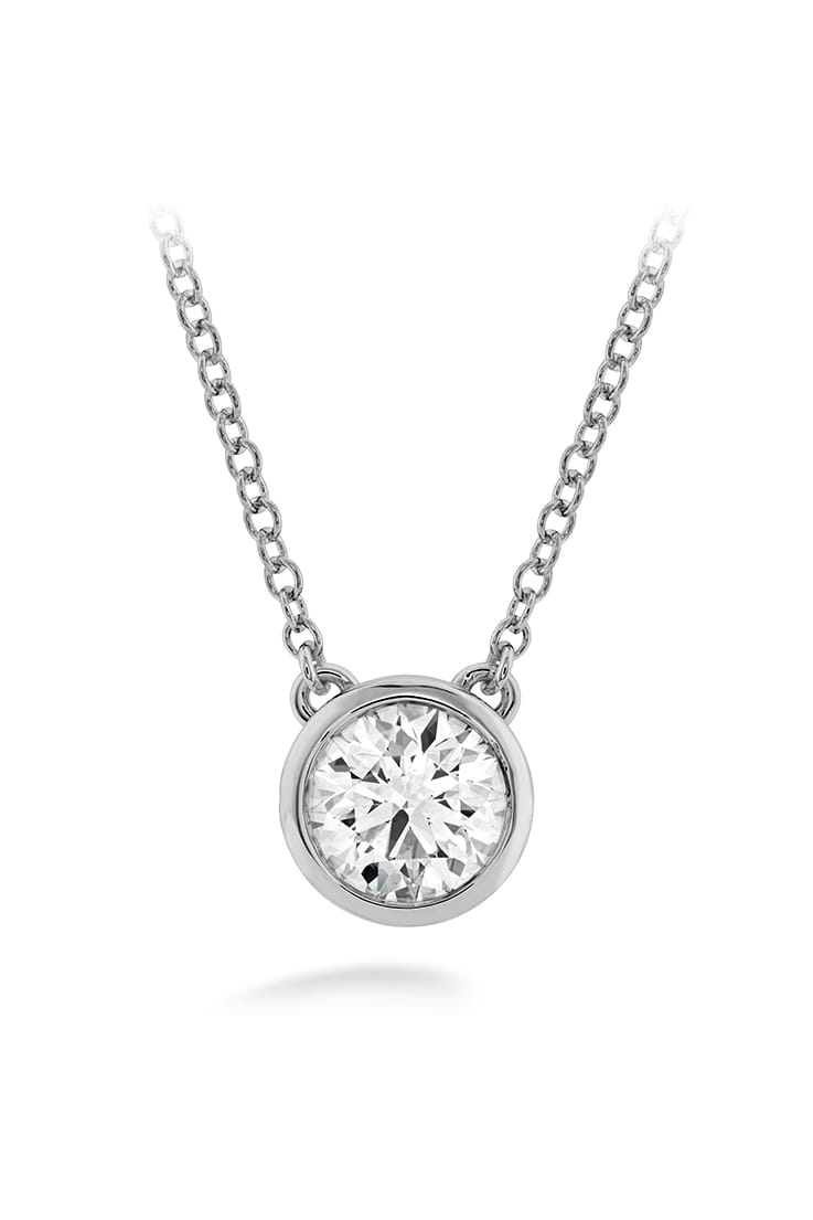 Classic Bezel Solitaire Pendant From Hearts On Fire available at LeGassick Diamonds and Jewellery Gold Coast, Australia.