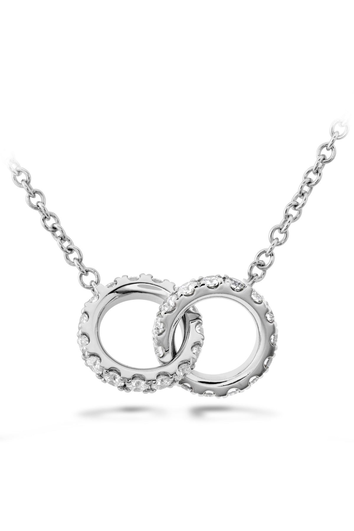 Classic Diamond Interlocking Pendant From Hearts On Fire available at LeGassick Diamonds and Jewellery Gold Coast, Australia.