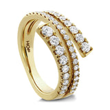 Grace Wrap Ring From Hearts On Fire available at LeGassick Diamonds and Jewellery Gold Coast, Australia.