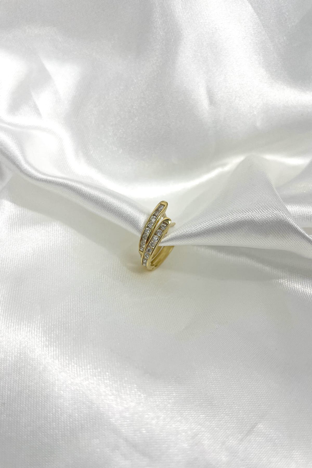 9 Carat Yellow Gold Diamond Set Huggie Earrings available at LeGassick Diamonds and Jewellery Gold Coast, Australia.