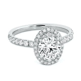 Juliette Oval Halo Diamond Engagement Ring From Hearts On Fire available at LeGassick Diamonds and Jewellery Gold Coast, Australia.
