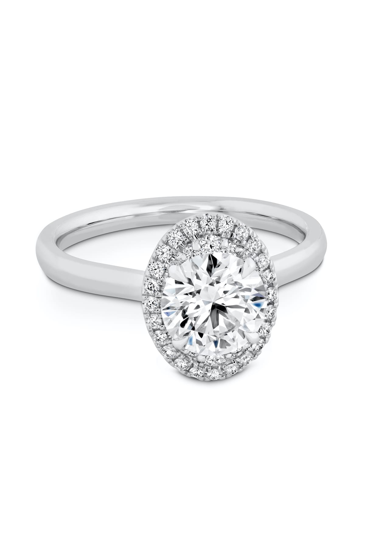 Juliette Oval Halo Engagement Ring From Hearts On Fire available at LeGassick Diamonds and Jewellery Gold Coast, Australia.