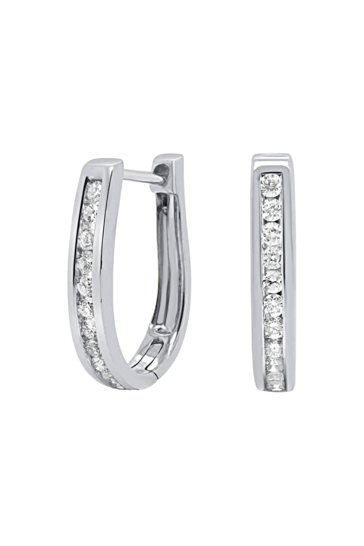 LeGassick Diamond Huggie Earrings available at LeGassick Diamonds and Jewellery Gold Coast, Australia