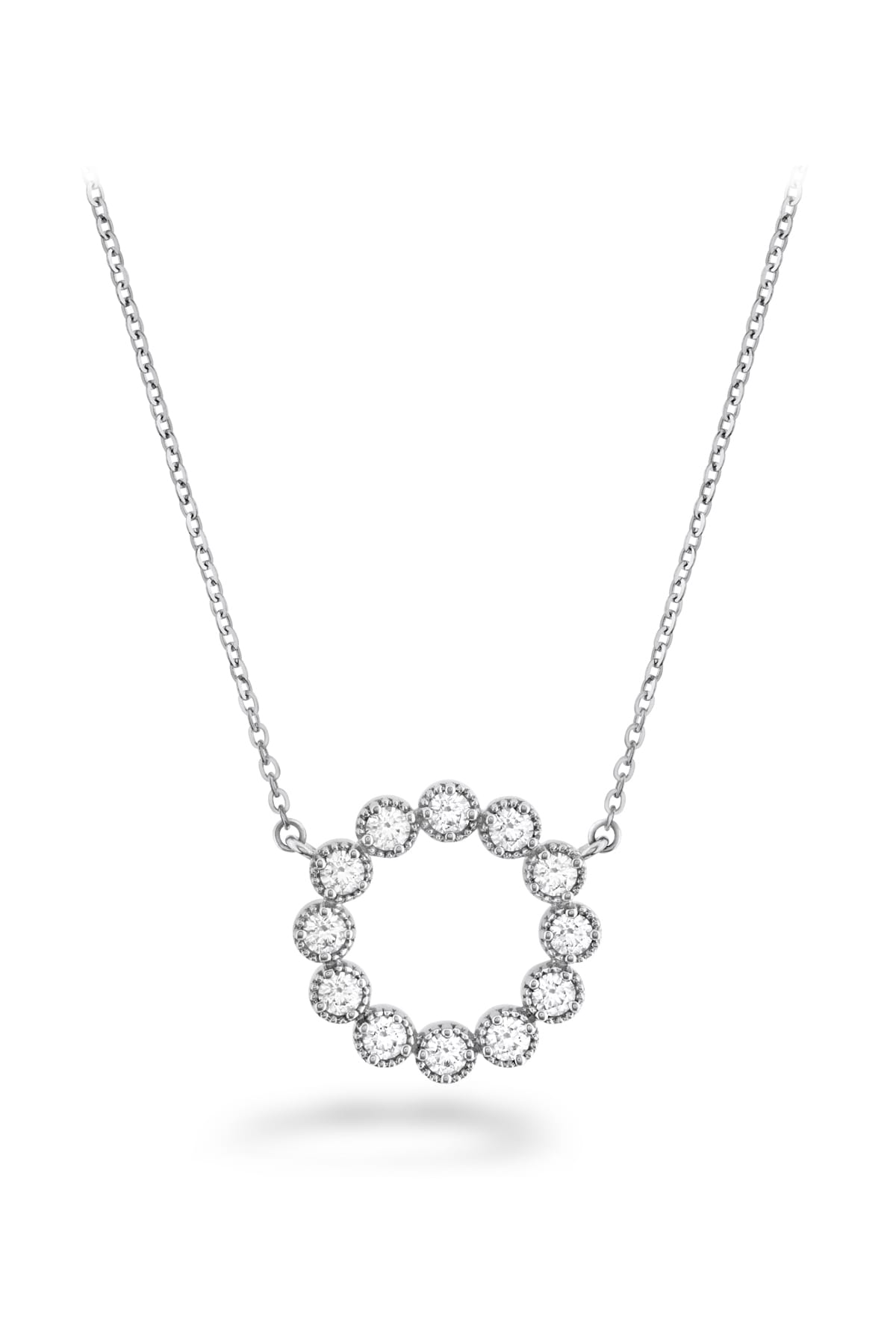 Liliana Milgrain Diamond Circle Pendant From Hearts On Fire available at LeGassick Diamonds and Jewellery Gold Coast, Australia.