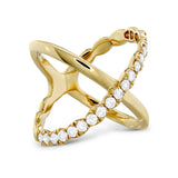 Lorelei Criss Cross Ring From Hearts On Fire available at LeGassick Diamonds and Jewellery Gold Coast, Australia.