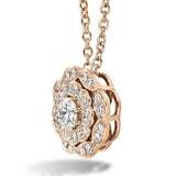 Lorelei Double Halo Diamond Pendant From Hearts On Fire available at LeGassick Diamonds and Jewellery Gold Coast, Australia.