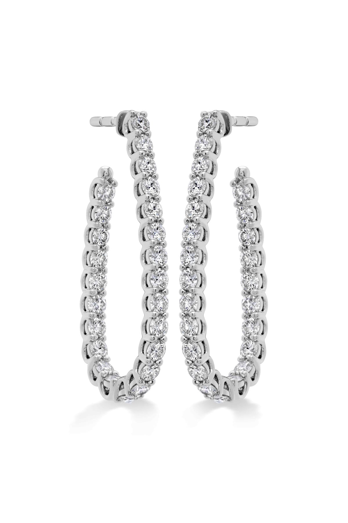 Medium Signature Pear Hoop Earrings From Hearts On Fire available at LeGassick Diamonds and Jewellery Gold Coast, Australia.