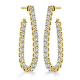 Medium Signature Pear Hoop Earrings From Hearts On Fire available at LeGassick Diamonds and Jewellery Gold Coast, Australia.