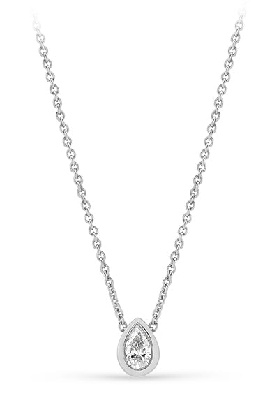 Pear Diamond Slider Pendant available at LeGassick Diamonds and Jewellery Gold Coast, Australia.