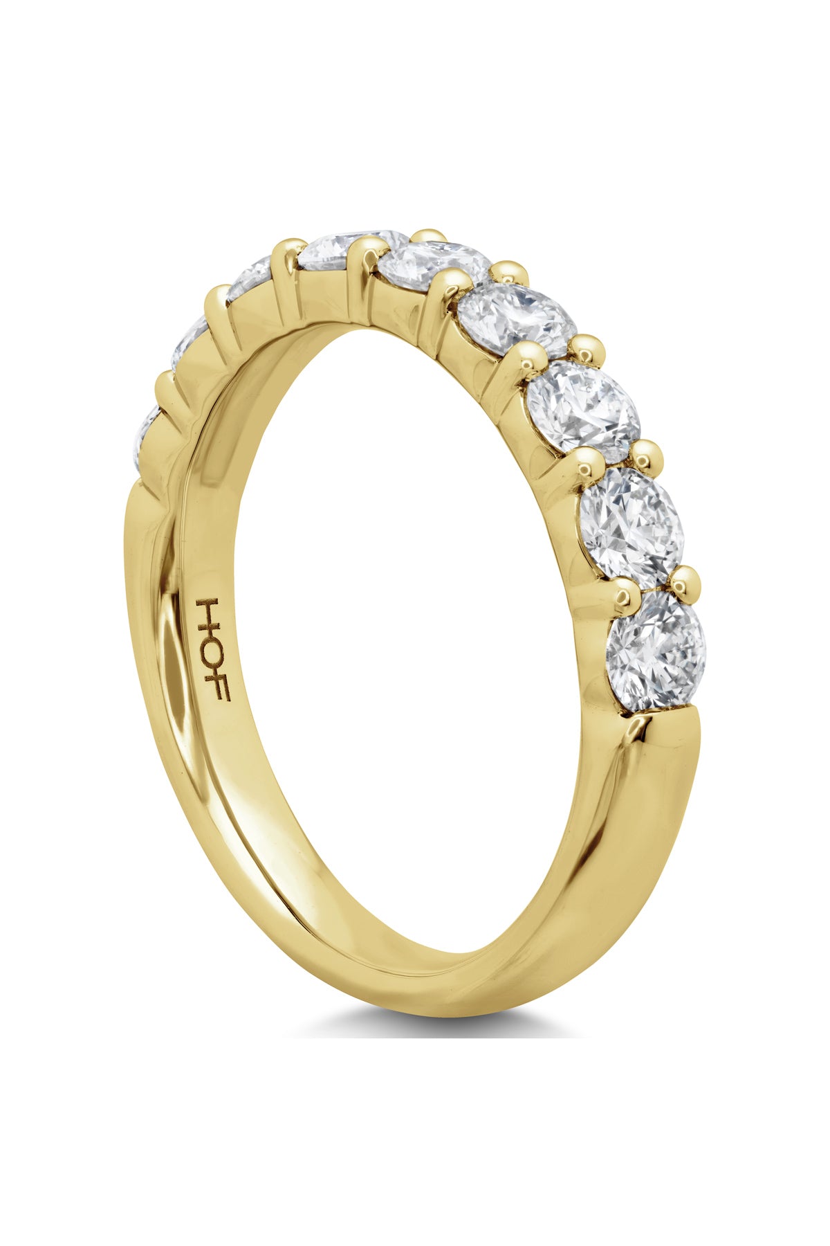 18ct yellow gold, diamond set nine stone ring - Nicholas Wylde