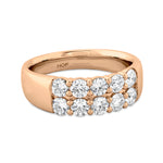 Signature Double Row Ring From Hearts On Fire available at LeGassick Diamonds and Jewellery Gold Coast, Australia.